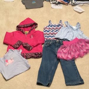 Baby girl bundle 6pc, 24 Months, coat jeans,skirt